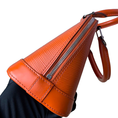 Louis-Vuitton Alma BB Epi Orange SHW