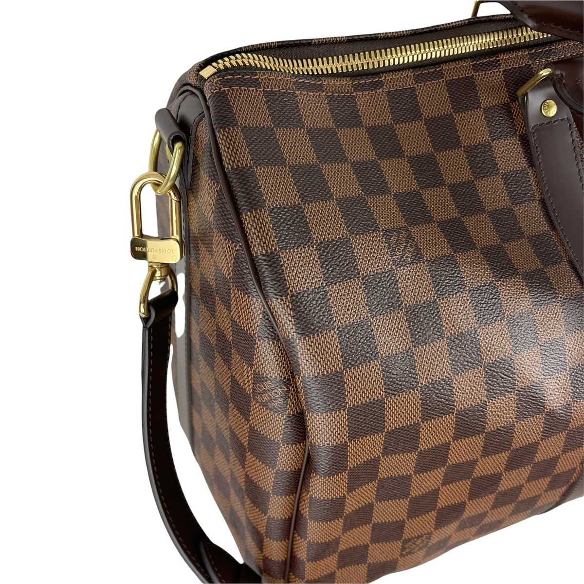Louis-Vuitton Damier Ebene Canvas Keepall Bandoulière 45 GHW