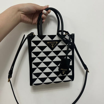 Prada symbole Jacquard fabric Micro  Bag