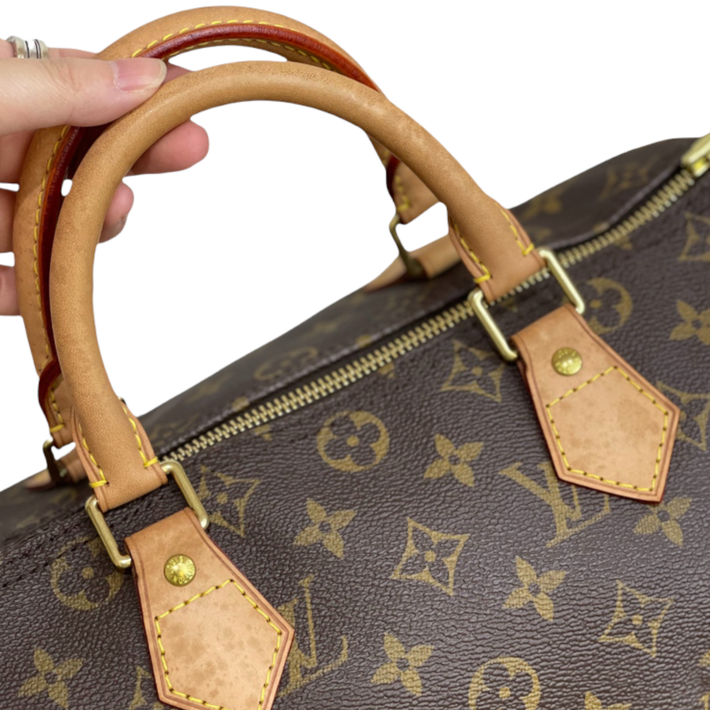 Louis-Vuitton Monogram Speedy 30 Brown