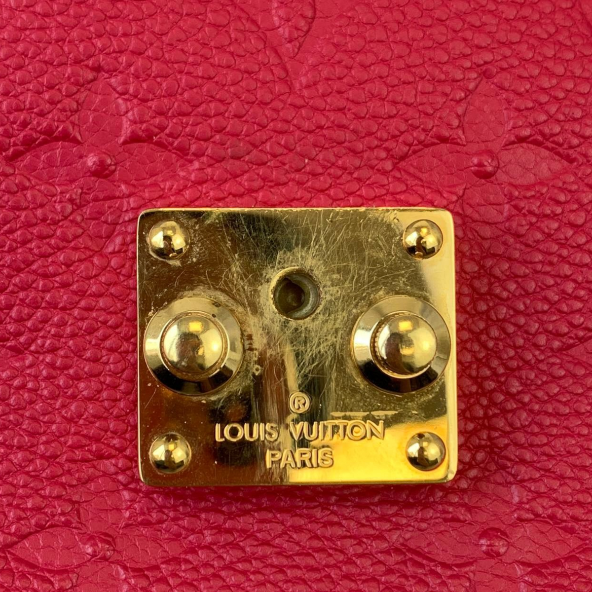 Louis-Vuitton Pochette Metis Empreinte Red GHW