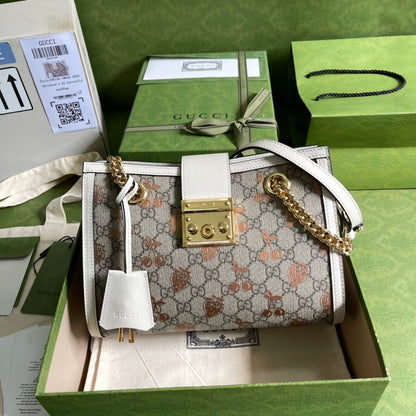 Gucci Padlock Small Berry Tote Bag