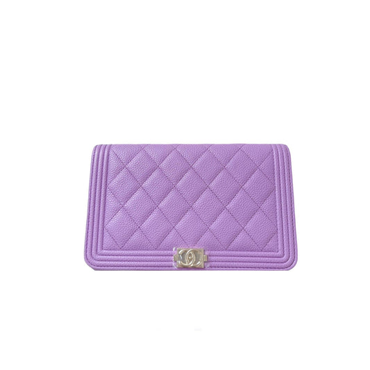 Boy Wallet on Chain Caviar Lilac LGHW