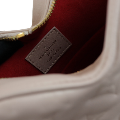 Louis-Vuitton Embossed Leather Sac Coeur Pink GHW