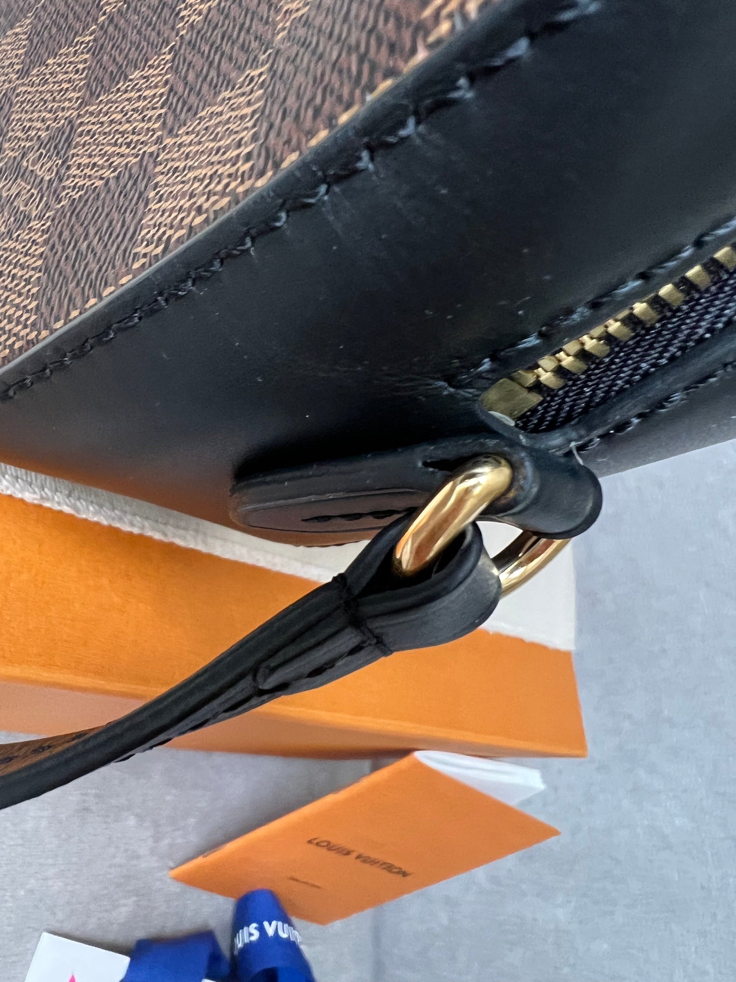 Louis Vuitton Santa Monica Damier Ebene and Black