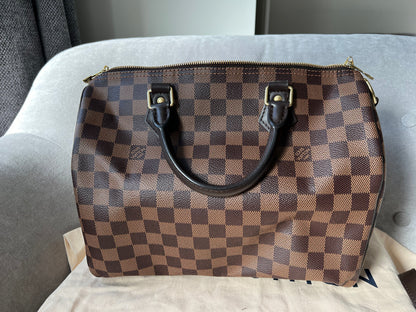 Louis Vuitton Speedy Bandouliere 30 Damier Ebene (RRP £1470)