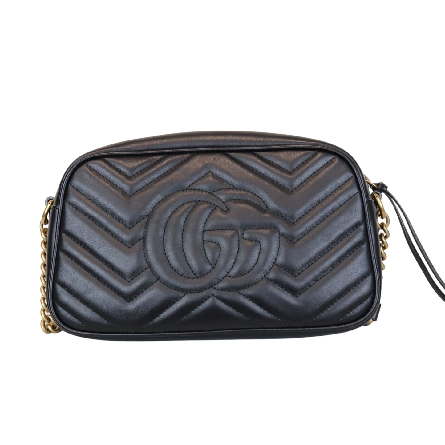 Gucci Marmont Leather Camera Small Black GHW