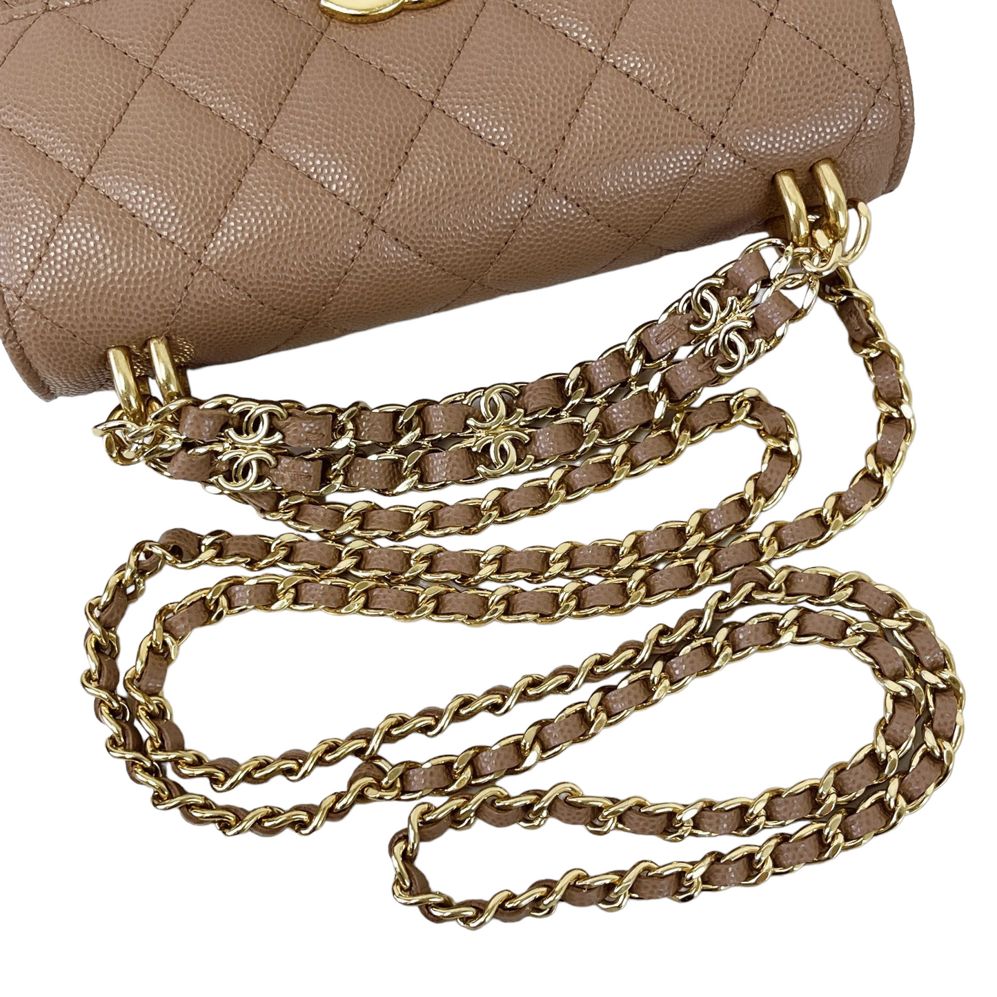 WOC 22K Quilted Caviar Dark Beige GHW