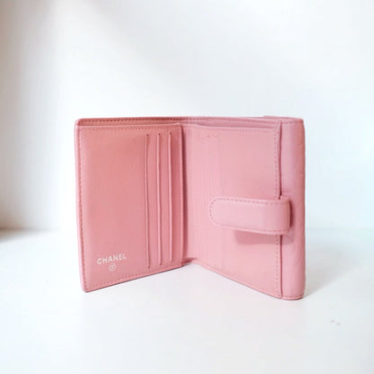 Chanel lambskin short wallet