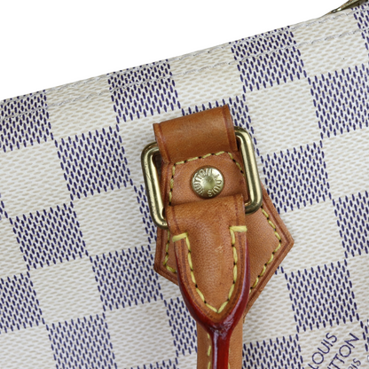 Louis-Vuitton Monogram Speedy Bandouliere 30 Damier Azure