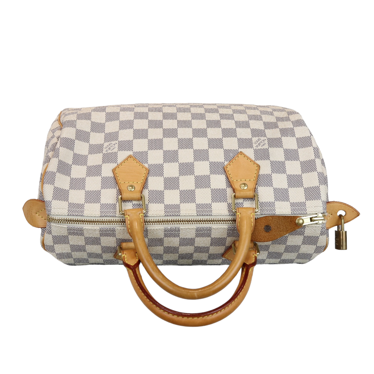 Louis-Vuitton Speedy 30 Damier Azur Canvas GHW