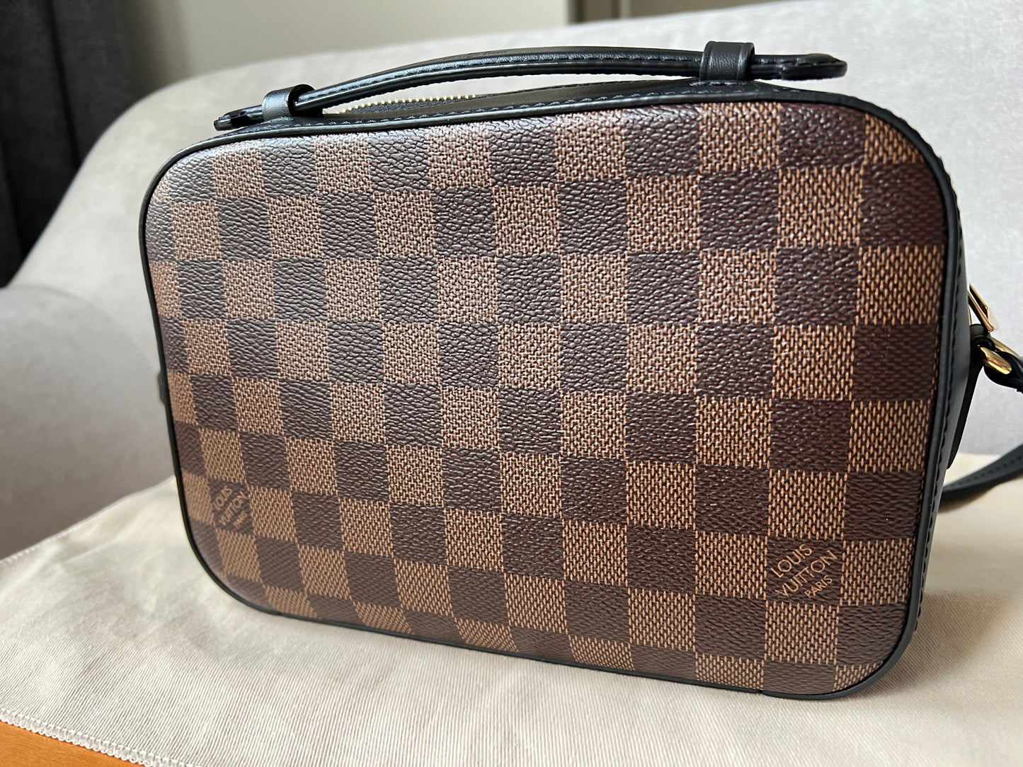 Louis Vuitton Santa Monica Damier Ebene and Black