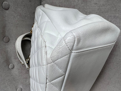Chanel White Caviar Grand Shopper Tote (GST)