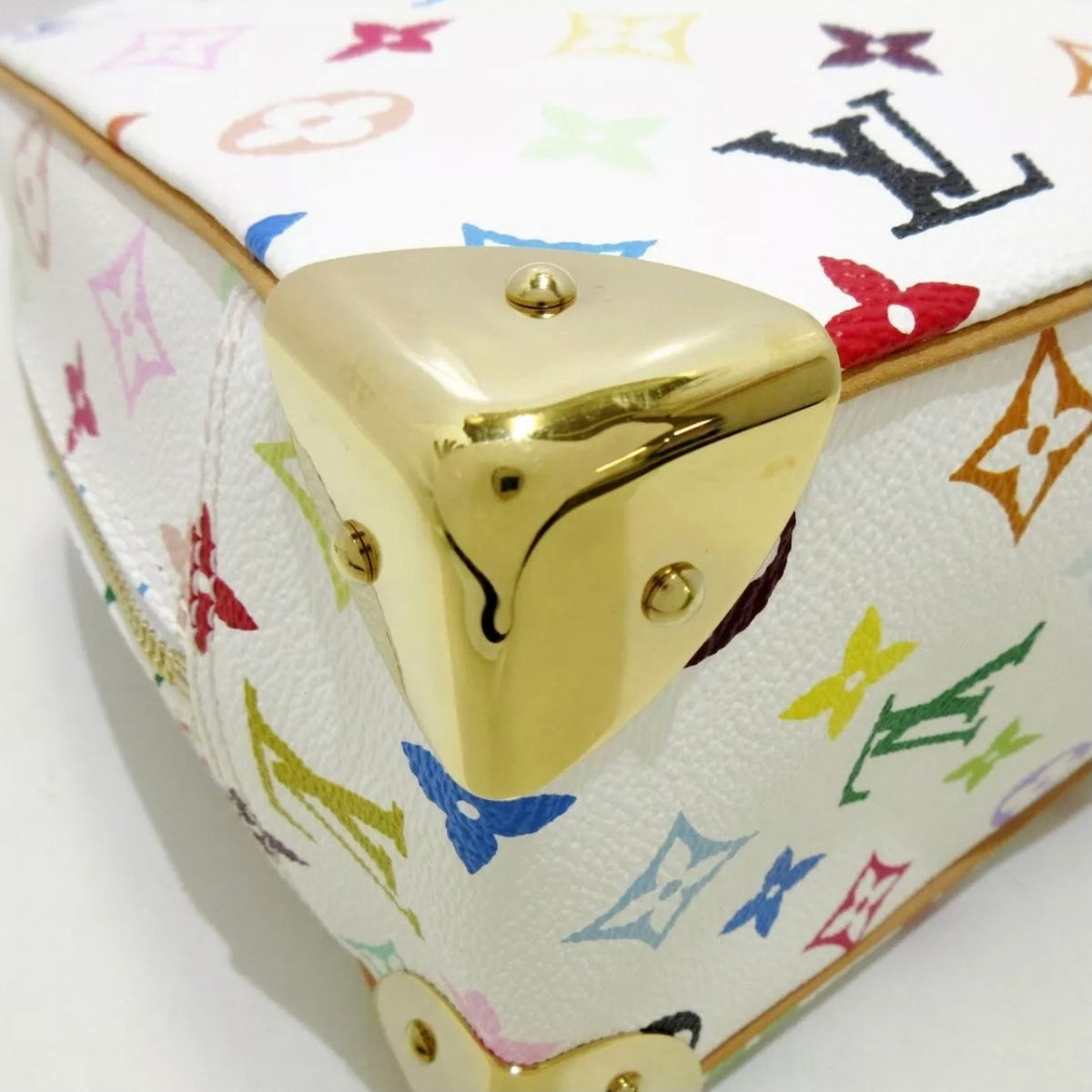 Louis-Vuitton Monogram Multicolore Trouville White