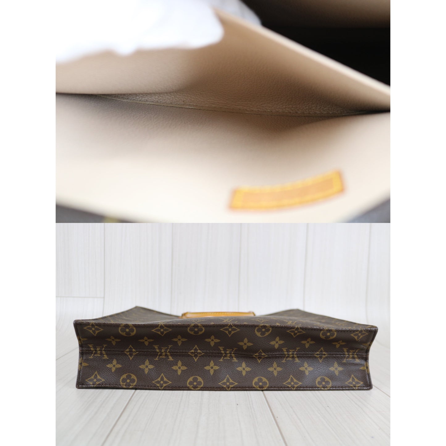 Rank A ｜ LV Monogram Sac Plat Tote Bag ｜ 061302