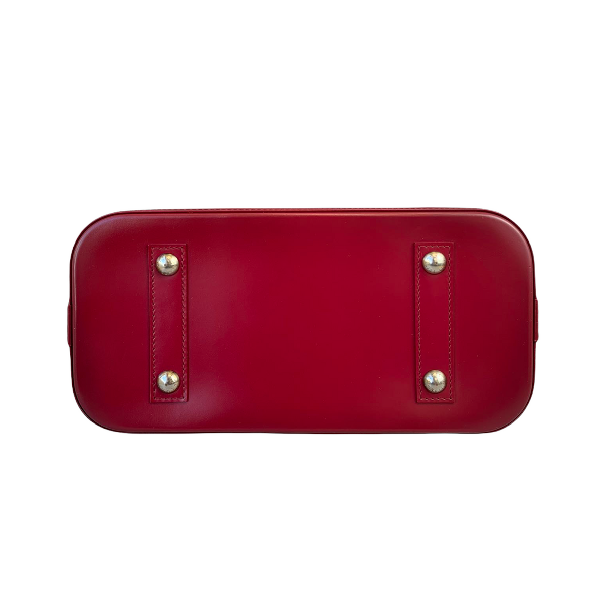Louis-Vuitton Alma MM Epi Leather Castillan Red GHW