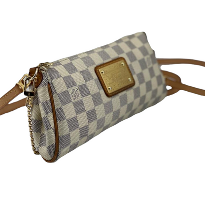 Louis-Vuitton Eva Damier Azur Monogram White GHW
