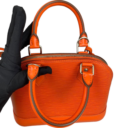 Louis-Vuitton Alma BB Epi Orange SHW