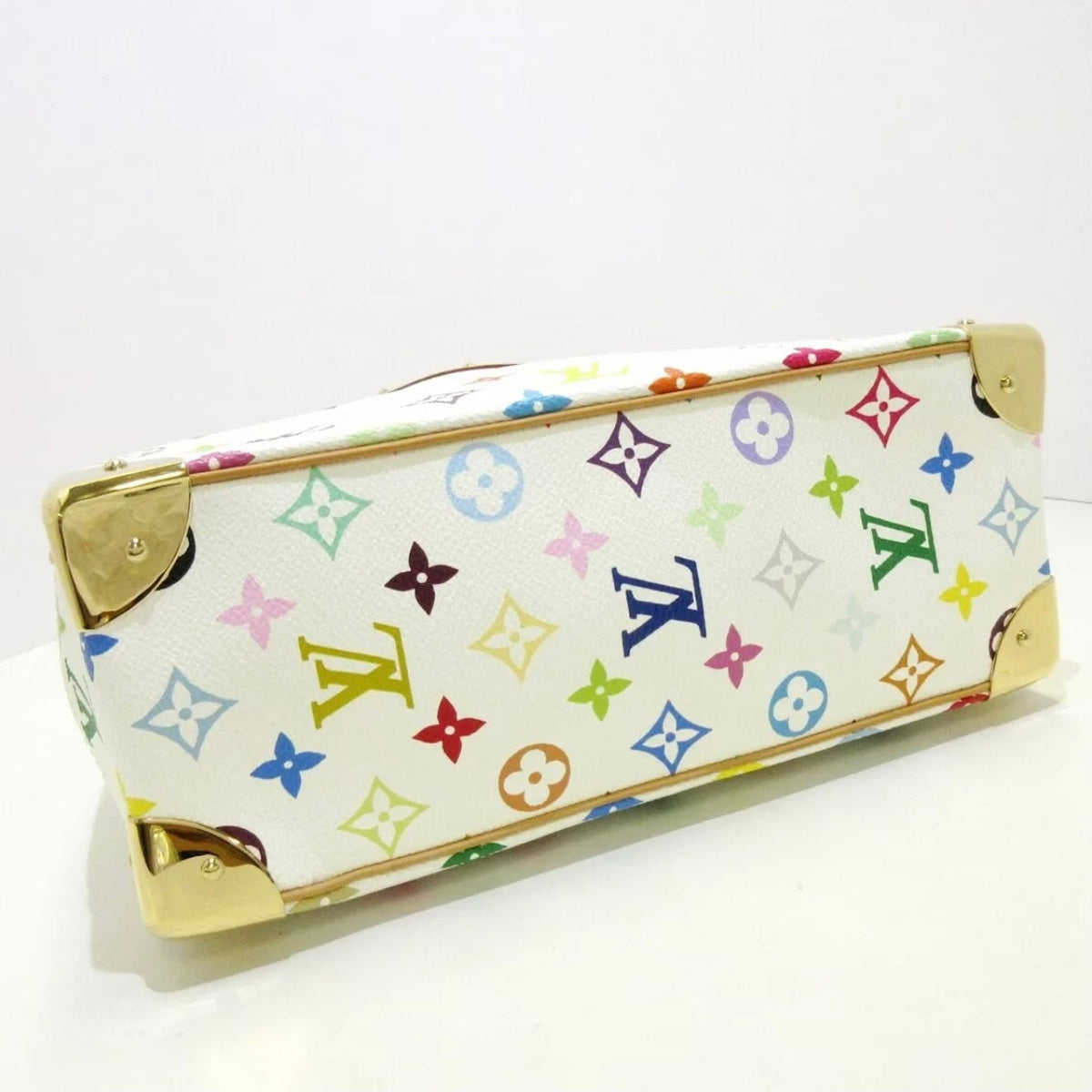 Louis-Vuitton Monogram Multicolore Trouville White