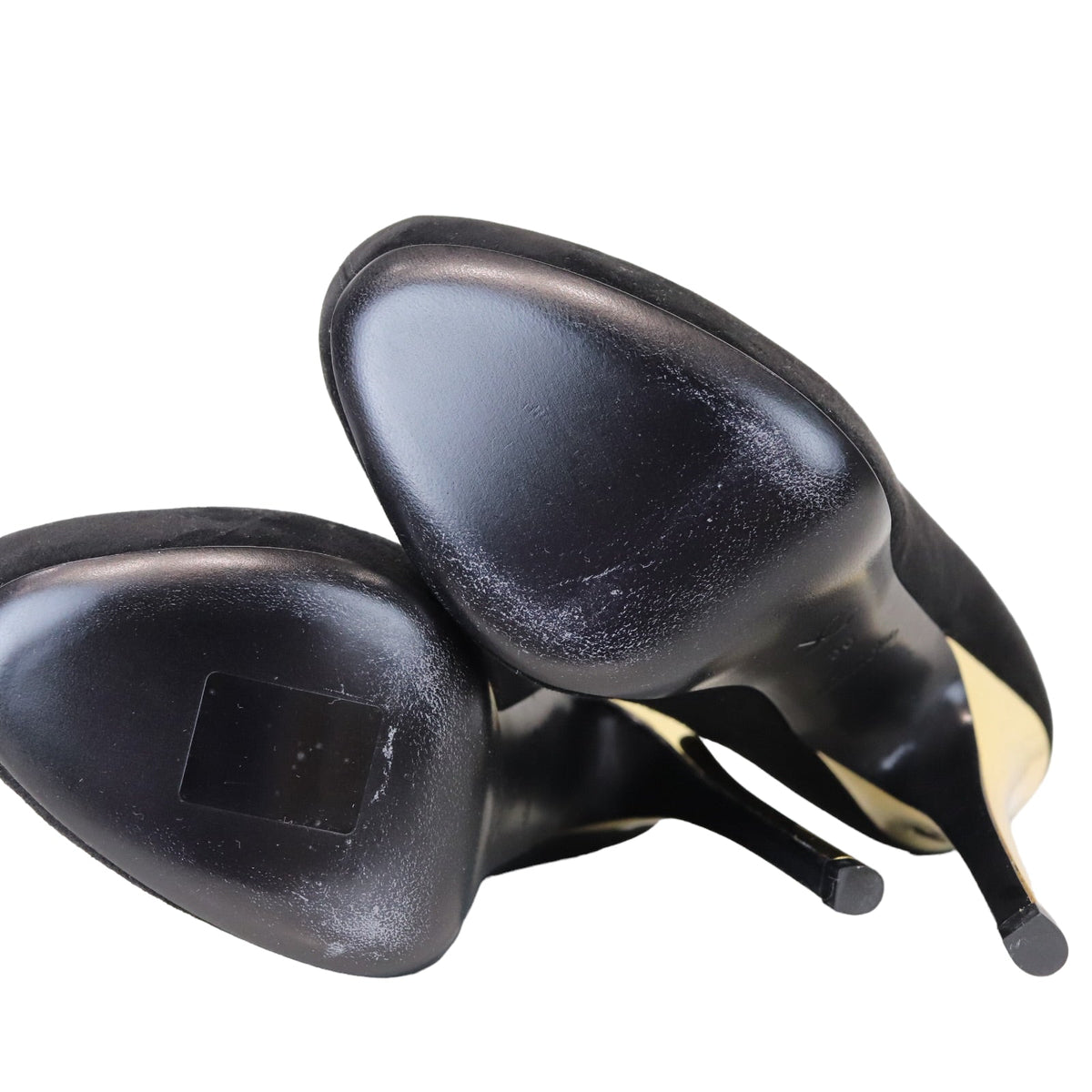 Louis-Vuitton Peep Toe Pump Black Suede GHW 36