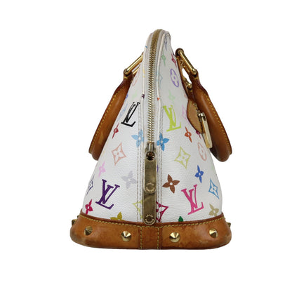 Louis-Vuitton Monogram Multicolor Alma PM White GHW