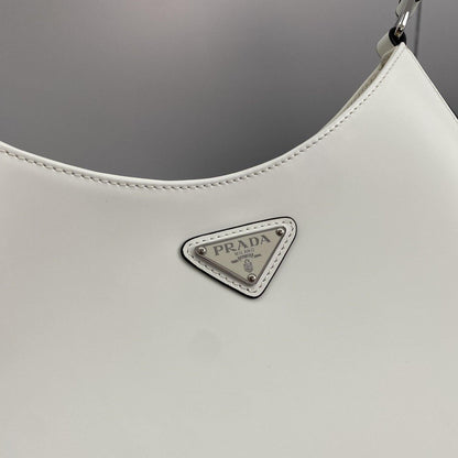 Prada Cleo Brushed Leather Shoulder Bag