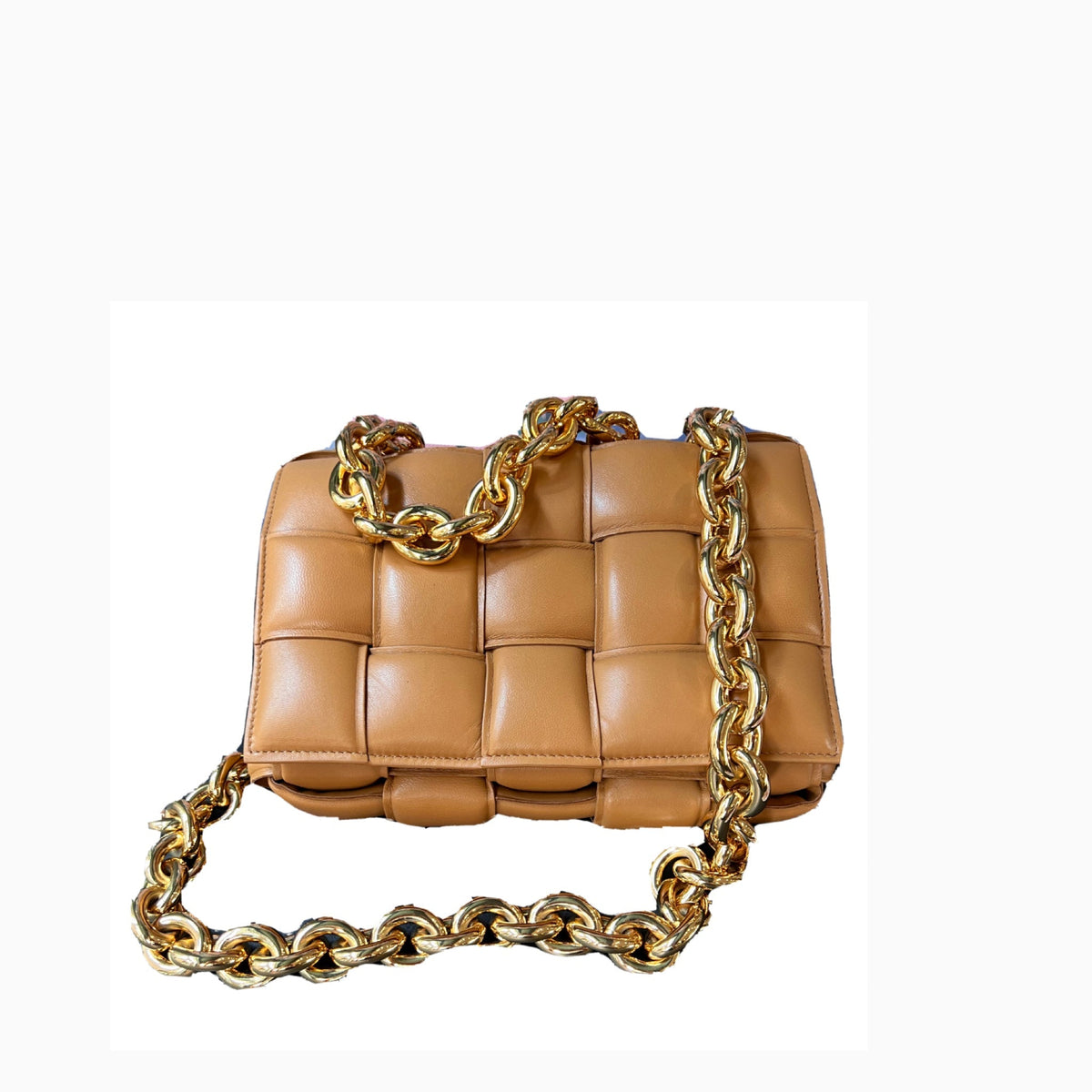 Bottega Veneta Chain Cassete Caramel