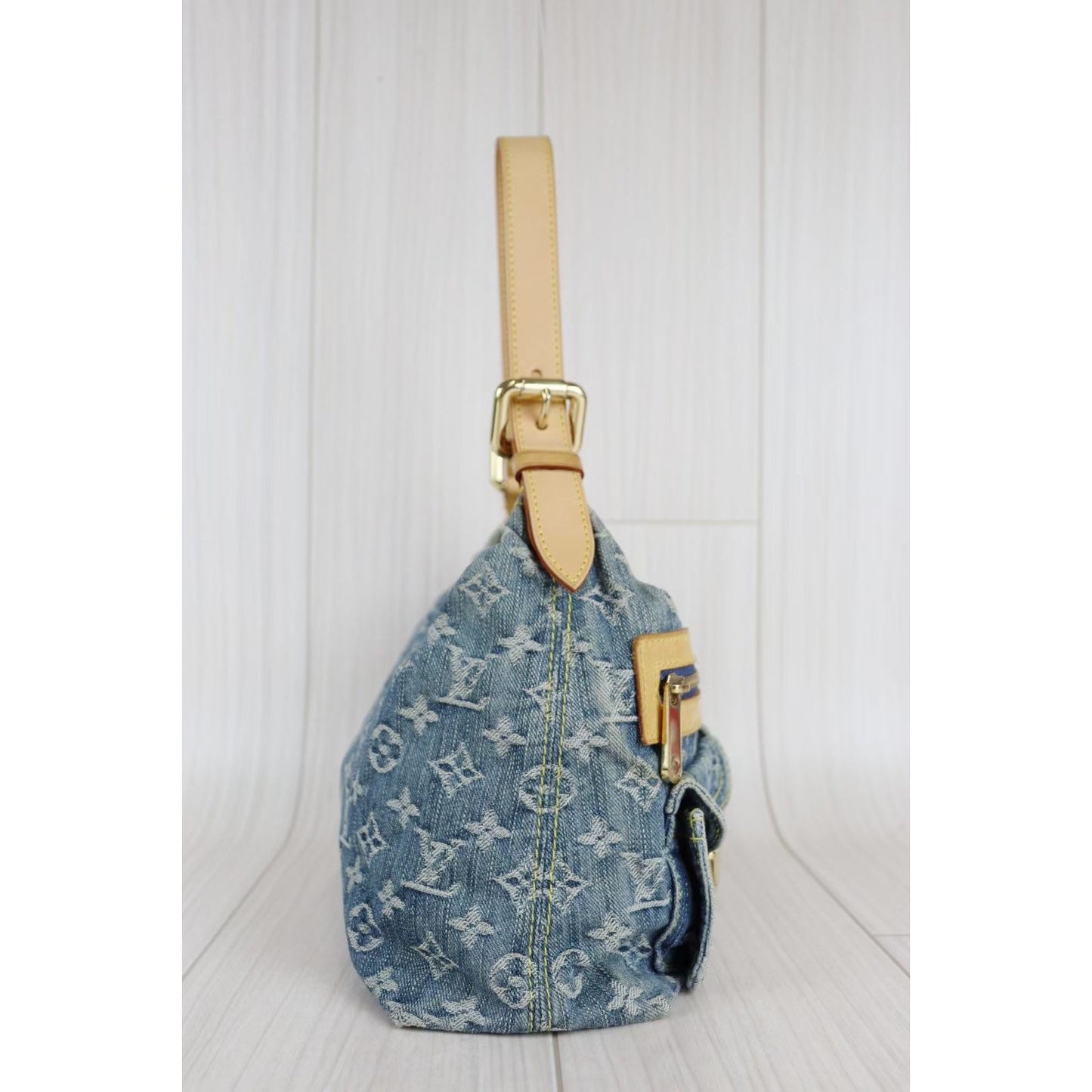 Rank AB ｜ LV Monogram Denim Buggy PM Shoulder Bag  ｜  072107