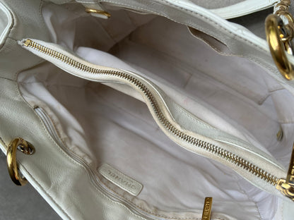 Chanel White Caviar Grand Shopper Tote (GST)
