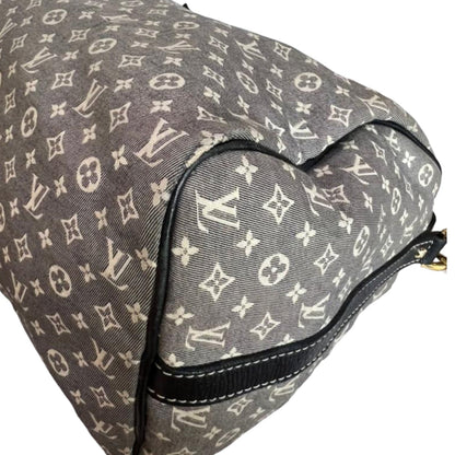 Louis-Vuitton Monogram Speedy Bandouliere 30 Blue