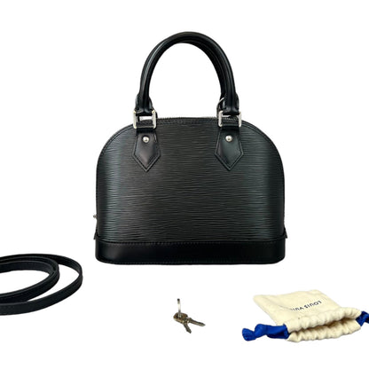 Louis-Vuitton Alma BB Black Epi SHW