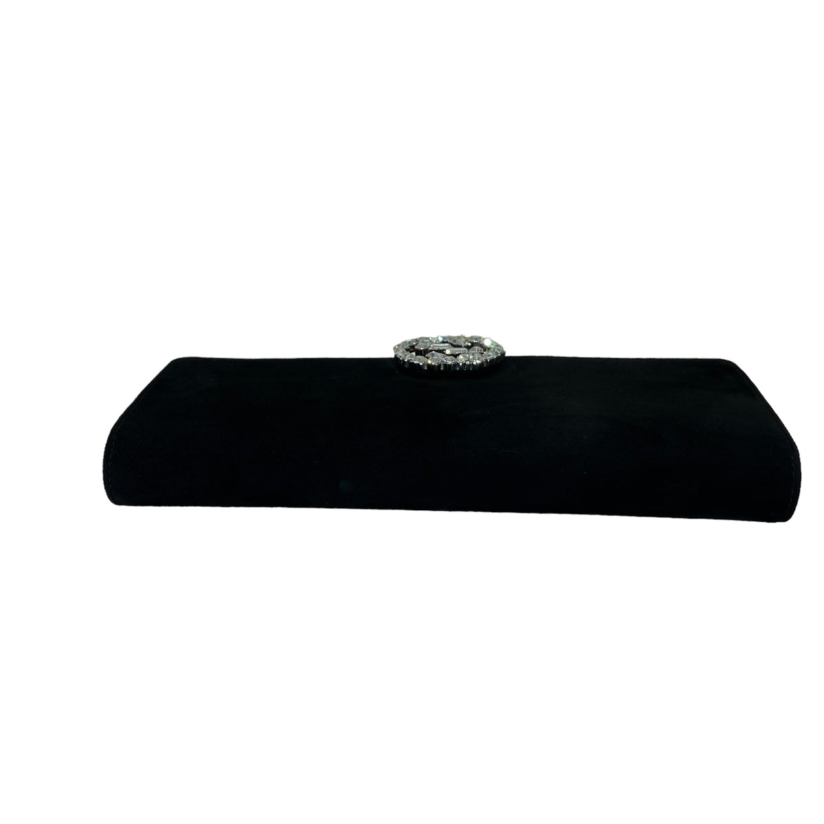 Gucci Broadway Suede Clutch Black SHW
