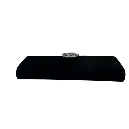 Gucci Broadway Suede Clutch Black SHW