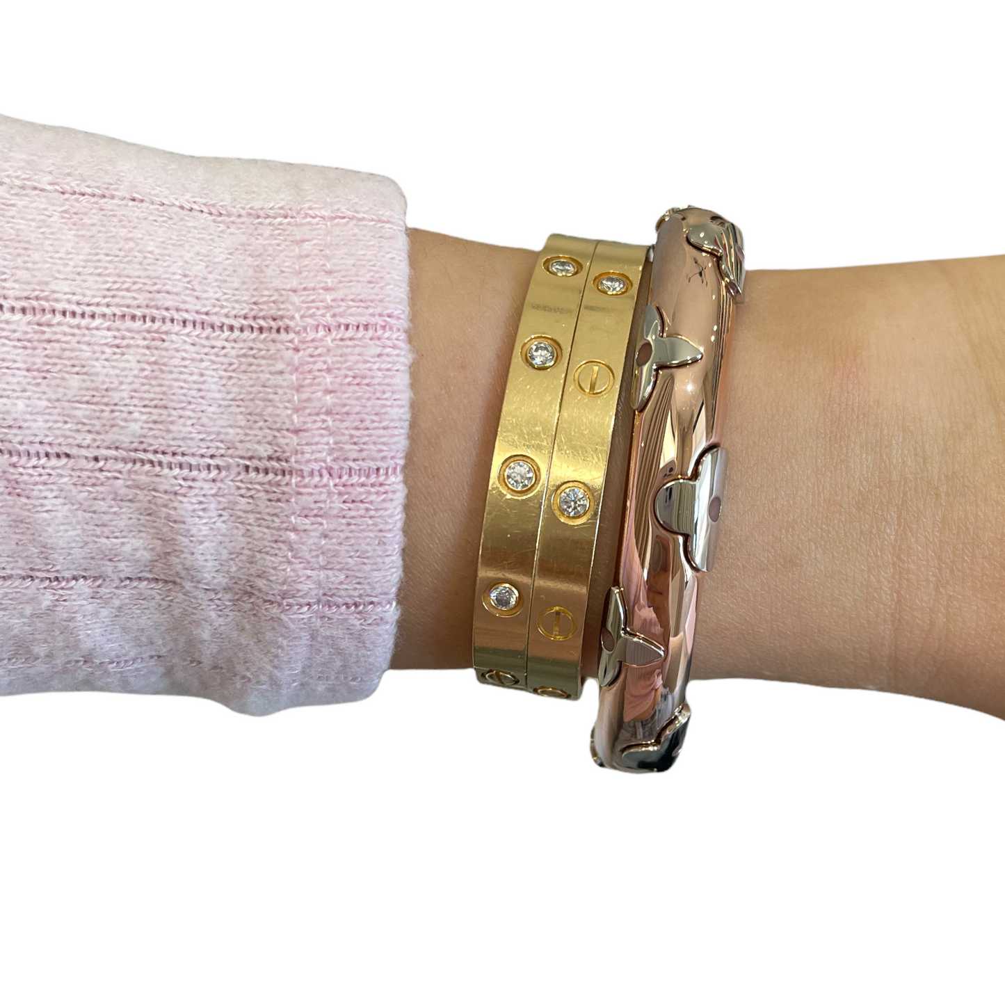 Louis-Vuitton Daily Monogram Bracelet GHW PHW