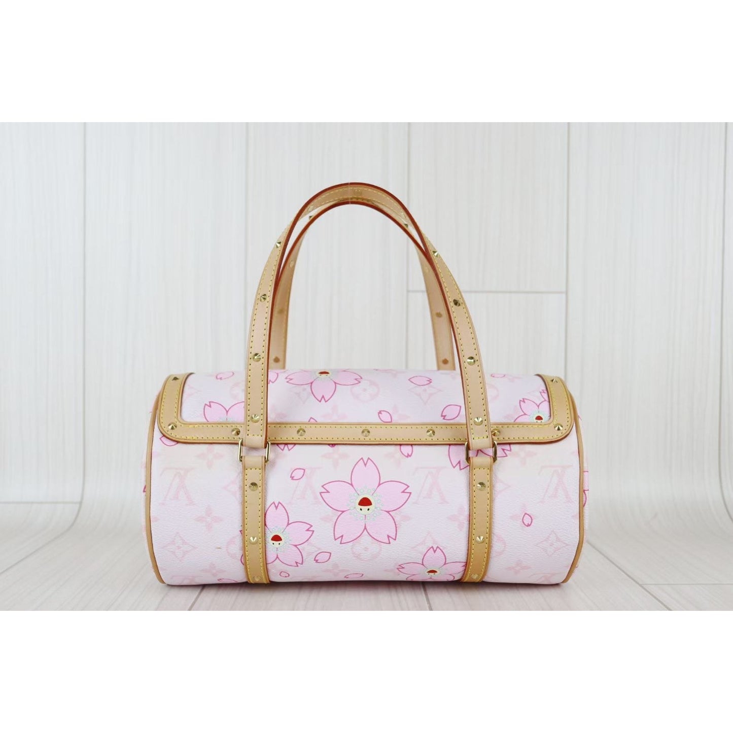 Rank A ｜LV Monogram Cherry Blossom Rose Pink Takashi Murakami｜071808
