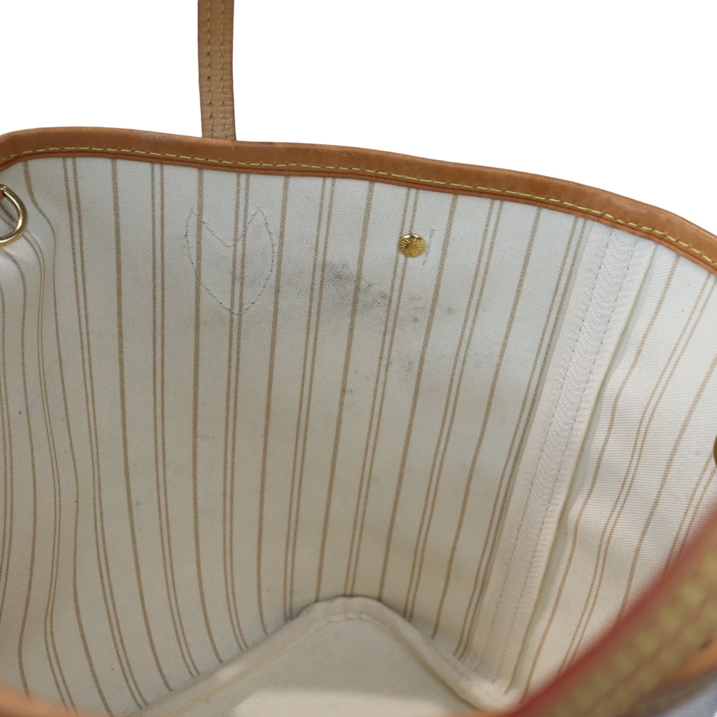 Louis-Vuitton Neverfull PM Damier Azure Canvas White GHW