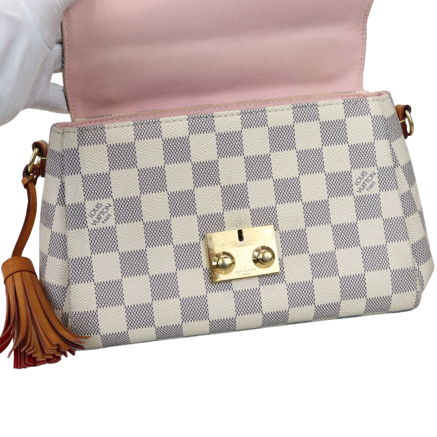 Louis-Vuitton Croisette Damier Azure GHW