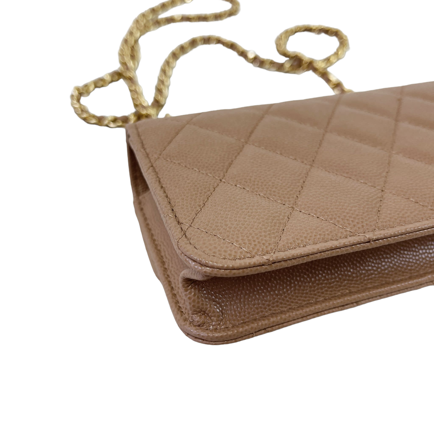 WOC 22K Quilted Caviar Dark Beige GHW