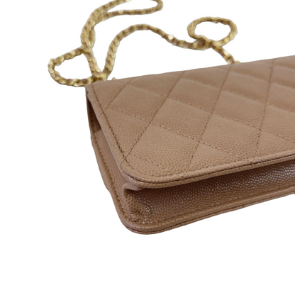 WOC 22K Quilted Caviar Dark Beige GHW