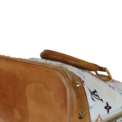 Louis-Vuitton Monogram Multicolor Alma PM White GHW