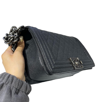 Le Boy Old Medium Caviar Dark Grey RHW