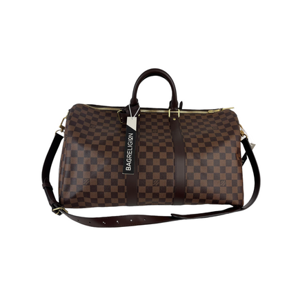 Louis-Vuitton Damier Ebene Canvas Keepall Bandoulière 45 GHW