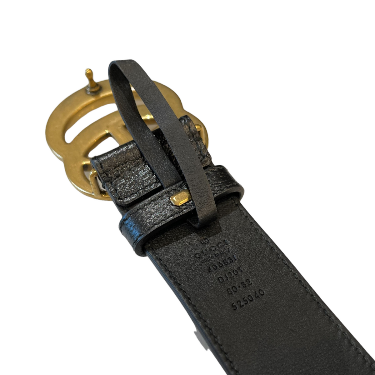 Gucci Marmont Belt size 80 Black GHW
