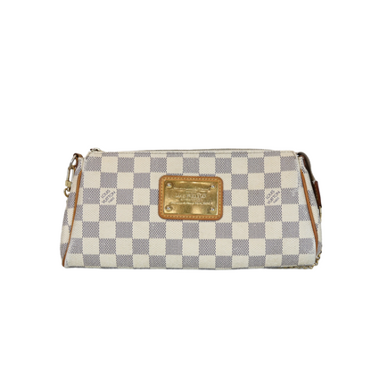 Louis-Vuitton Eva Damier Azur Monogram White GHW