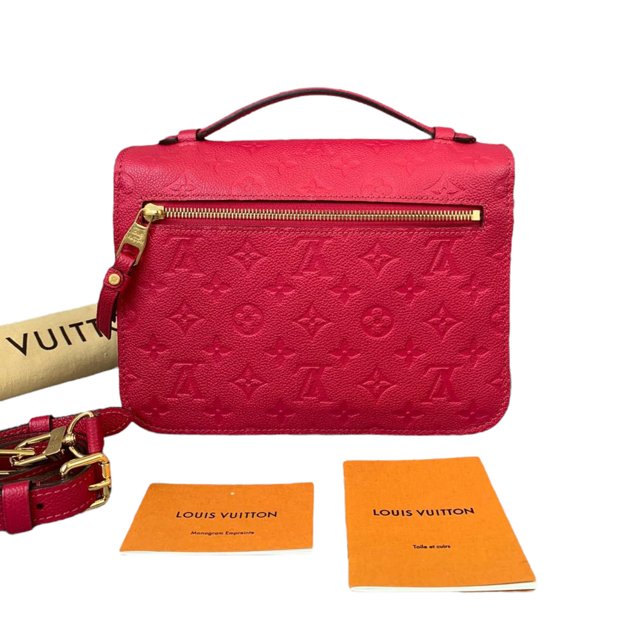 Louis-Vuitton Pochette Metis Empreinte Red GHW