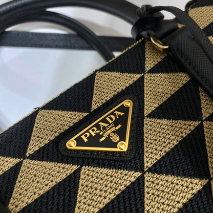 Prada Small symbole Jacquard fabric Bag