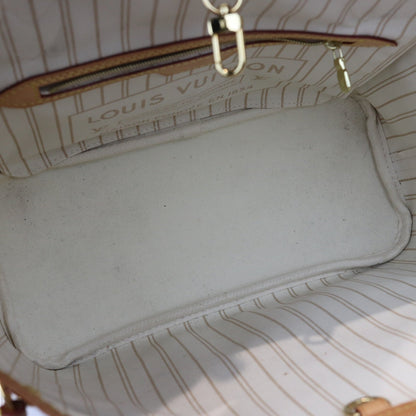 Louis-Vuitton Neverfull PM Damier Azure Canvas White GHW