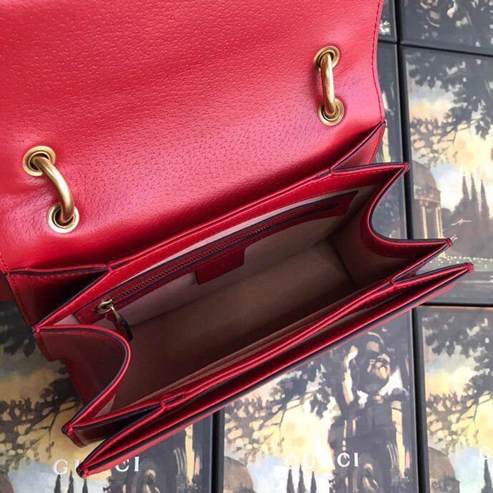 GUCCI GG Supreme Monogram Queen Margaret Top Handle Bag