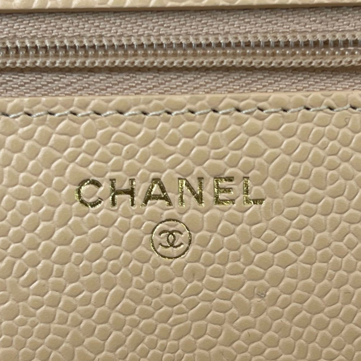 WOC Quilted Caviar Beige GHW