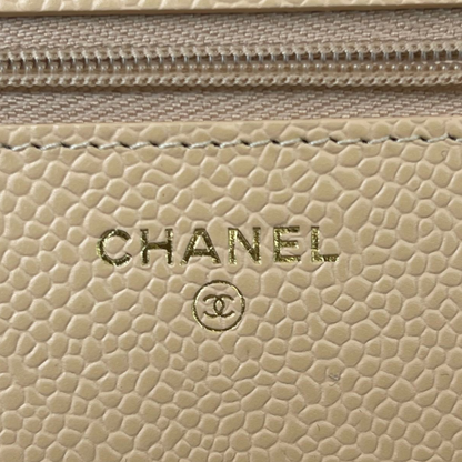 WOC Quilted Caviar Beige GHW
